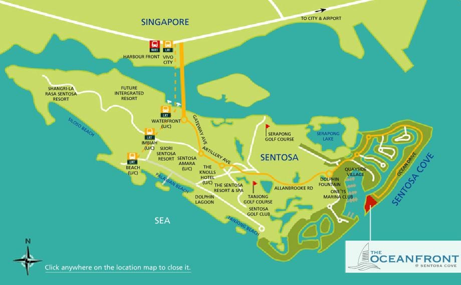 નકશો sentosa