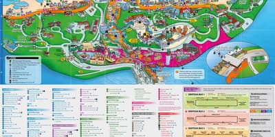 Sentosa નકશો આકર્ષણ